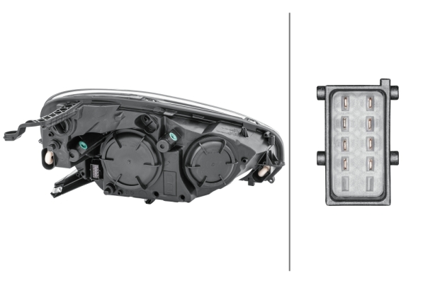 Far fata Stanga potrivit OPEL ADAM (H1/H7, electric, cu motor, bec) [4]
