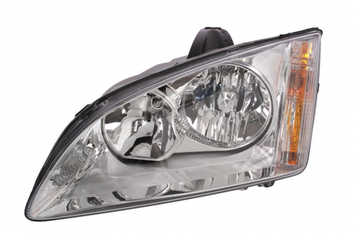 Far fata Stanga (H1 H7, electric, cu motor, culoare insert: cromat) potrivit FORD FOCUS II; FORD USA FOCUS 07.04-02.08