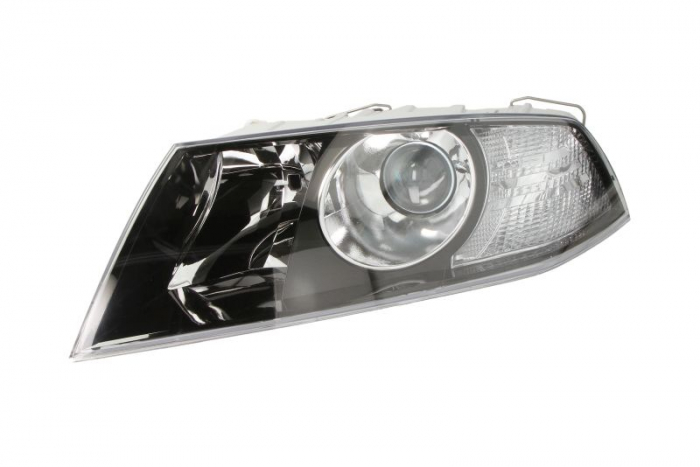 Far fata Stanga (H1 H7, electric, cu motor, culoare insert: negru) potrivit SKODA OCTAVIA II