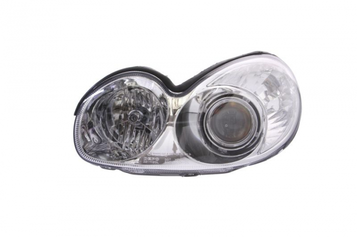 Far fata Stanga (H1 H7, electric, fara motoras, culoare insert: argintiu, culoare semnalizator: transparent) potrivit HYUNDAI SONATA IV