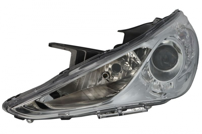 Far fata Stanga (H1 H7, electric, fara motoras, culoare insert: cromat, culoare semnalizator: alb) potrivit HYUNDAI SONATA VI