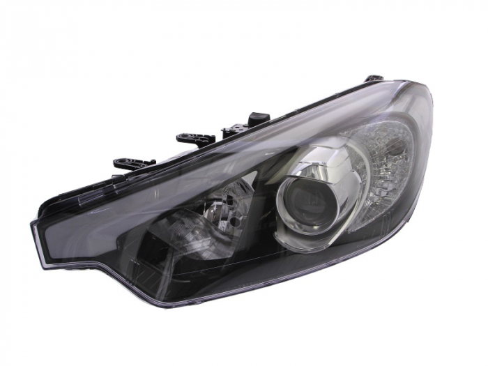 Far fata Stanga (H1 H7, fara motoras, culoare insert: cromat, culoare semnalizator: transparent) potrivit KIA CERATO I, CERATO II, CERATO III