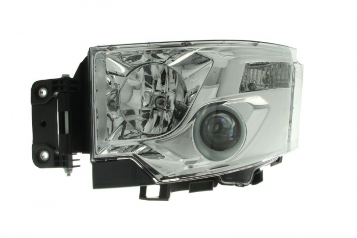 Far fata Stanga (H1 H7 P21W W5W, electric, cu motor, functie Lumina zi, culoare insert: cromat, culoare semnalizator: transparent) potrivit RVI C, T 01.13-