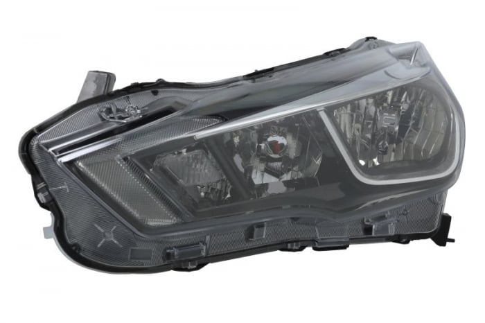 Far fata stanga (H11 H9 LED WY21W, electric, fara motoras) potrivit NISSAN MICRA V 03.17-