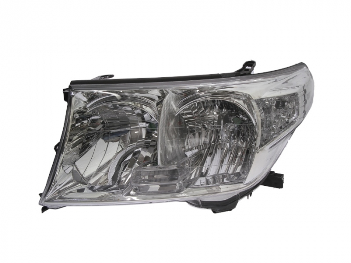 Far fata Stanga (H11 HB3, electric, fara motoras, culoare insert: argintiu, culoare semnalizator: transparent) potrivit TOYOTA LAND CRUISER 200
