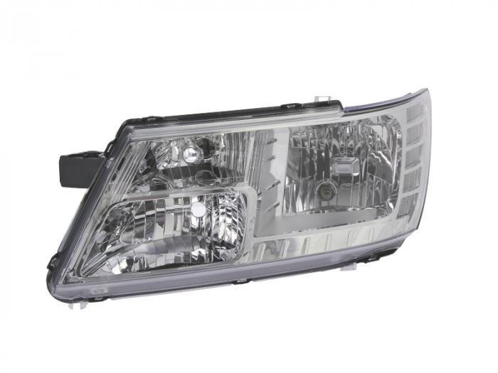 Far fata Stanga (H11 HB3, electric, fara motoras, culoare insert: cromat, culoare semnalizator: transparent) potrivit FIAT FREEMONT
