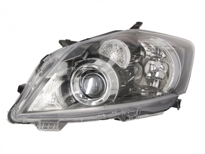 Far fata Stanga (H11 HB3, electric, fara motoras, culoare insert: cromat, culoare semnalizator: transparent) potrivit TOYOTA AURIS -10.12