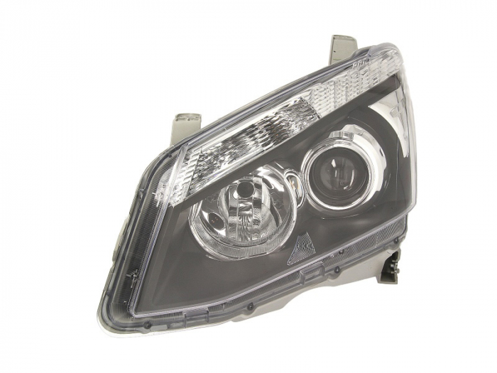 Far fata Stanga (H11 HB3, electric, manual, fara motoras, culoare insert: negru, culoare semnalizator: alb) potrivit ISUZU D-MAX II