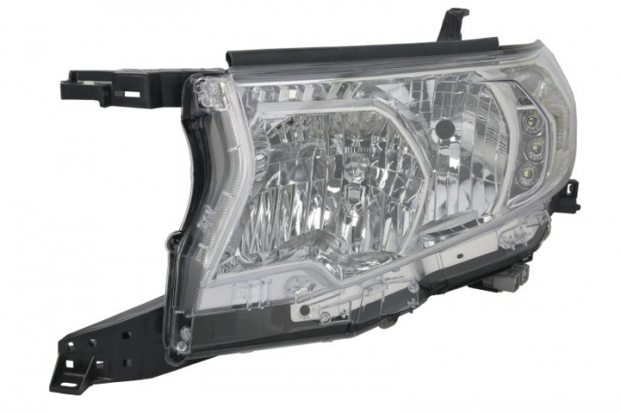 Far fata Stanga (H11 HB3 LED WY21W, electric, fara motoras) potrivit TOYOTA LAND CRUISER PRADO 08.09-09.17