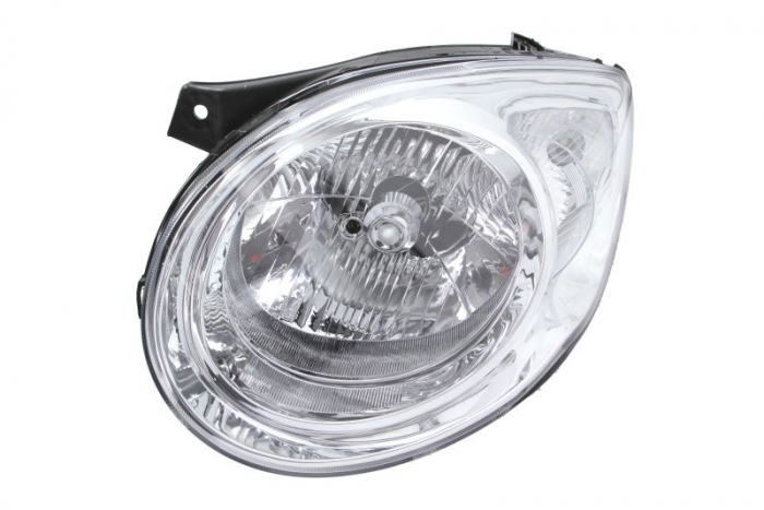 Far fata Stanga (H4, electric, cu motor, culoare insert: cromat, culoare semnalizator: transparent) potrivit KIA PICANTO I