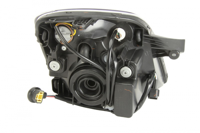 Far fata stanga potrivit KIA PICANTO I (H4, electric, cu motor, culoare interior: cromat, culoare semnalizator: transparent) [2]