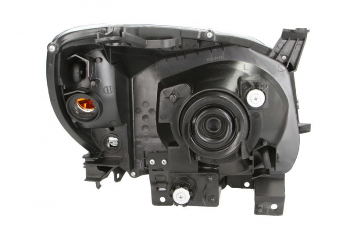 Far fata Stanga (H4, electric, fara motoras, culoare insert: cromat, culoare semnalizator: galben) potrivit MAZDA BT-50 [2]