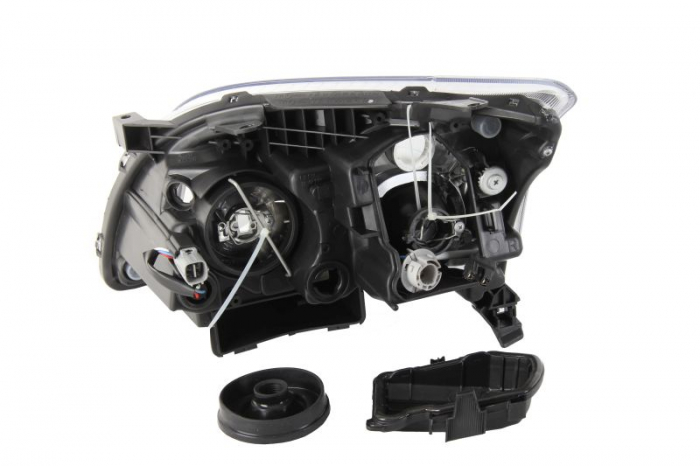 Far fata stanga (H4, electric, fara motoras, culoare interior: argintiu, culoare semnalizator: alb) potrivit TOYOTA RAV 4 II -11.05 [2]