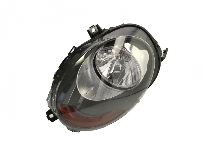 Far fata Stanga (H4, electric, fara motoras, culoare semnalizator: galben) potrivit MINI (F55), (F56), (F57), CLUBMAN (F54)