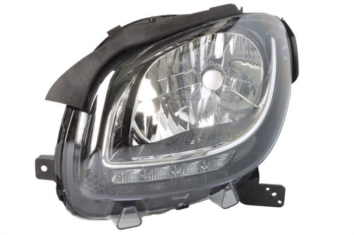 Far fata stanga (H4 LED, electric, fara motoras) potrivit SMART FORFOUR, FORTWO 07.14-