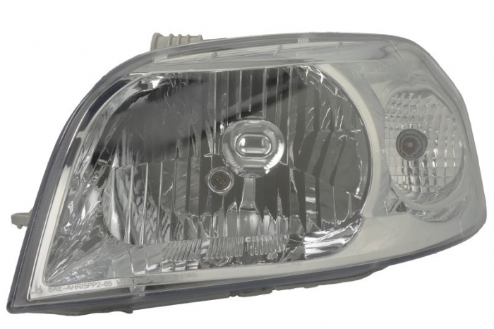 Far fata Stanga (H4, manual, fara motoras, culoare insert: cromat, culoare semnalizator: transparent) potrivit CHEVROLET AVEO   KALOS -05.11