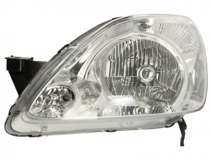 Far fata Stanga (H4, mecanic, fara motoras, culoare semnalizator: galben) potrivit HONDA CR-V II 09.01-12.04