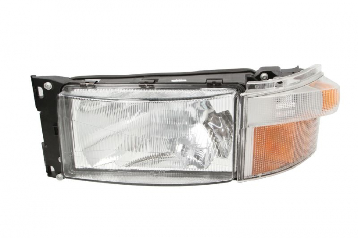 Far fata Stanga (H4 P21W R5W, fara motoras, cu indicator) potrivit SCANIA 4, G I, P I, P,G,R,T, R I, T 05.95-