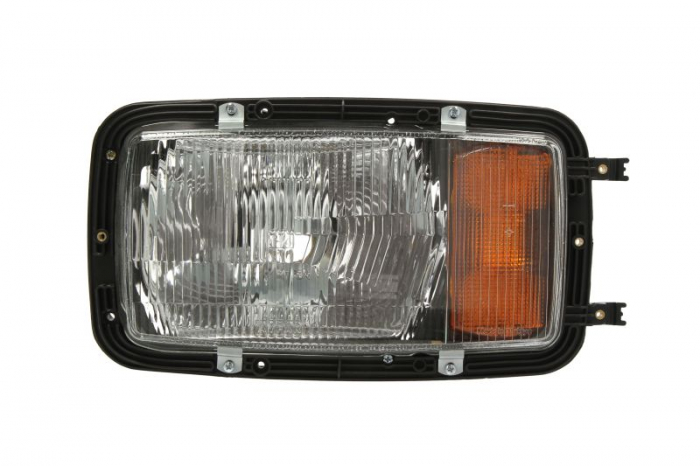 Far fata Stanga (H4 P21W T4W, manual, culoare semnalizator: portocaliu) potrivit MERCEDES MK, SK 07.87-09.96
