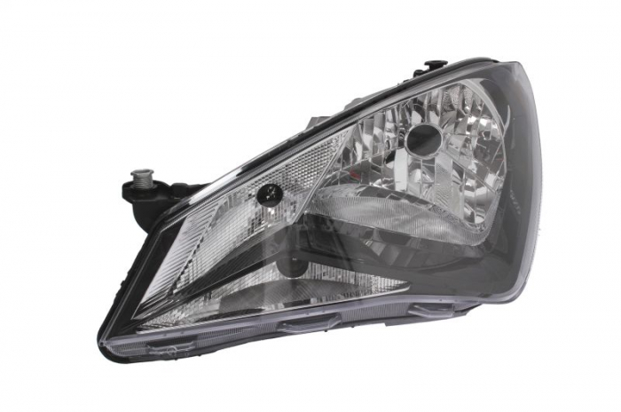 Far fata Stanga (H4 PY21W W21, electric, fara motoras, culoare insert: negru) potrivit SEAT MII -07.16