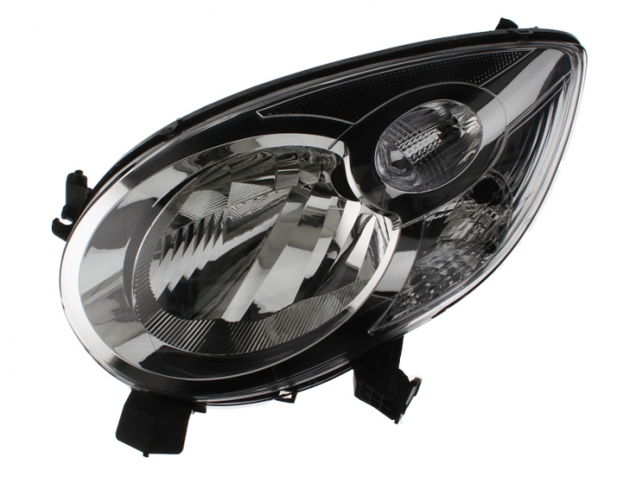 Far fata Stanga (H4 PY21W W5W, electric, fara motoras, culoare insert: negru) potrivit CITROEN C1 -05.12