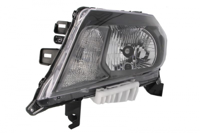 Far fata Stanga (H4 PY21W W5W, electric, mecanic, fara motoras, culoare insert: negru) potrivit NISSAN NAVARA NP300