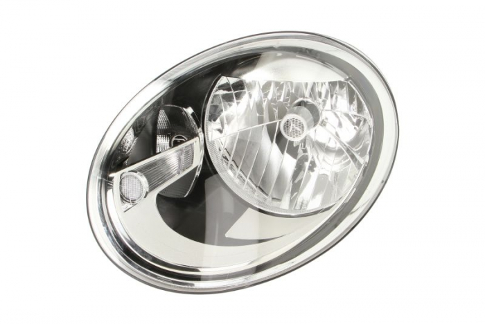 Far fata Stanga (H4 W21, electric, cu motor, culoare insert: negru) potrivit VW BEETLE