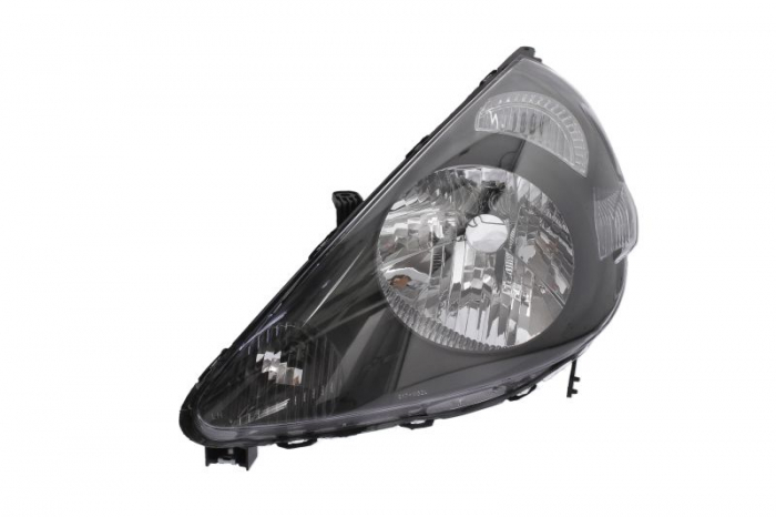 Far fata Stanga (H4 W5W WY21W, electric, fara motoras, culoare insert: negru, culoare semnalizator: alb) potrivit HONDA JAZZ II -07.08