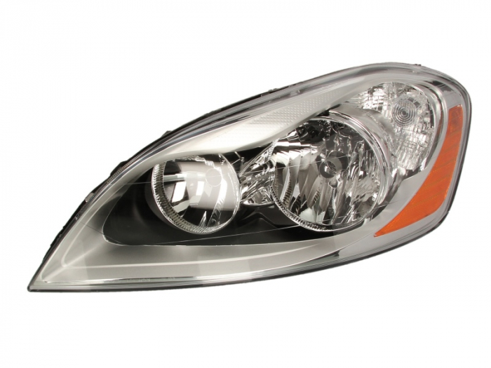 Far fata Stanga (H7, electric, cu motor, culoare insert: cromat negru) potrivit VOLVO XC60 I