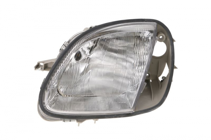 Far fata Stanga (H7, electric, fara motoras, culoare insert: argintiu, culoare semnalizator: transparent) potrivit MERCEDES SLK (R170) -04.04