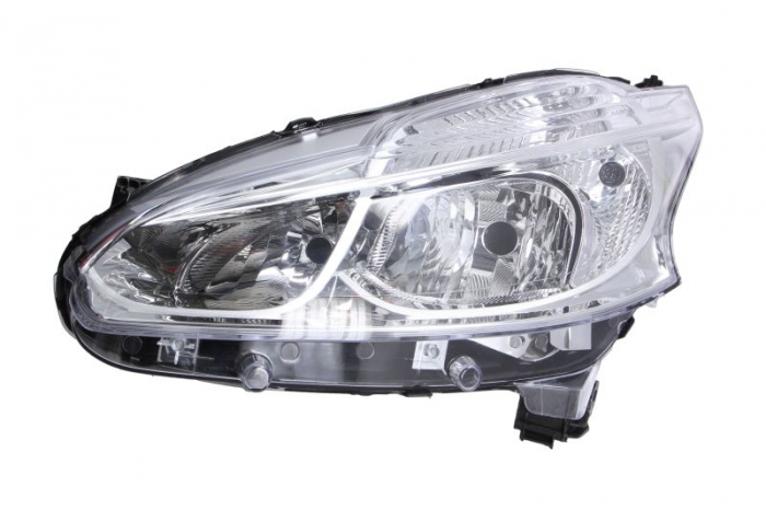 Far fata Stanga (H7, electric, fara motoras, culoare insert: cromat) potrivit PEUGEOT 208 I, 208 HATCHBACK