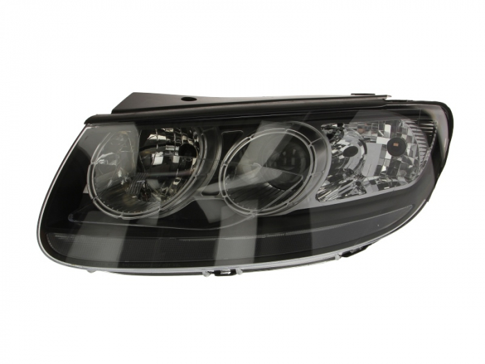 Far fata Stanga (H7, electric, manual, fara motoras, culoare insert: cromat, culoare semnalizator: transparent) potrivit HYUNDAI SANTA FE II 01.10-