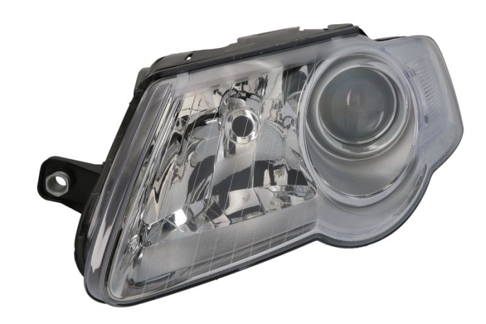 Far fata Stanga (H7 H7, electric, cu motor, culoare insert: cromat negru) potrivit VW PASSAT B6