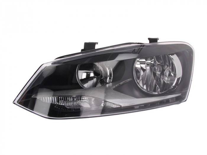 Far fata Stanga (H7 H7, electric, cu motor) potrivit VW POLO, POLO IV, POLO V 06.09-09.17