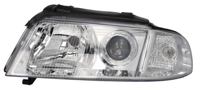 Far fata stanga (H7/H7, electric, fara motoras, culoare interior: cromat) potrivit AUDI A4 B5 [2]