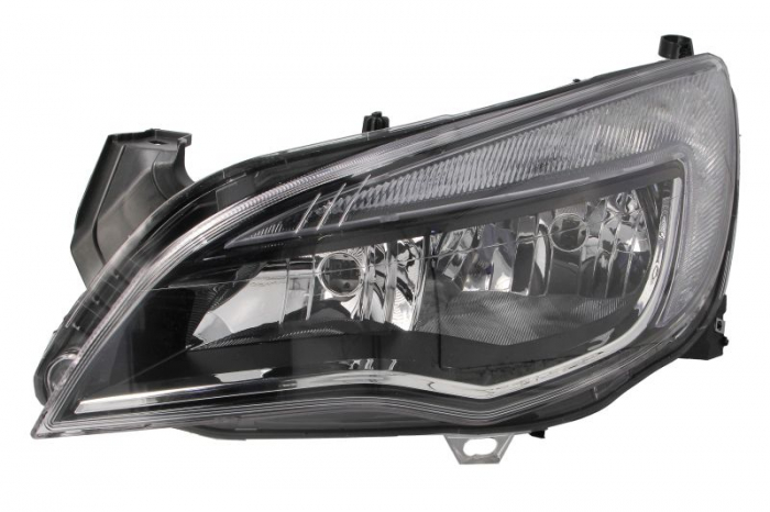 Far fata Stanga (H7 H7 W21, electric, cu motor, culoare insert: negru) potrivit OPEL ASTRA J, ASTRA J GTC 09.12-