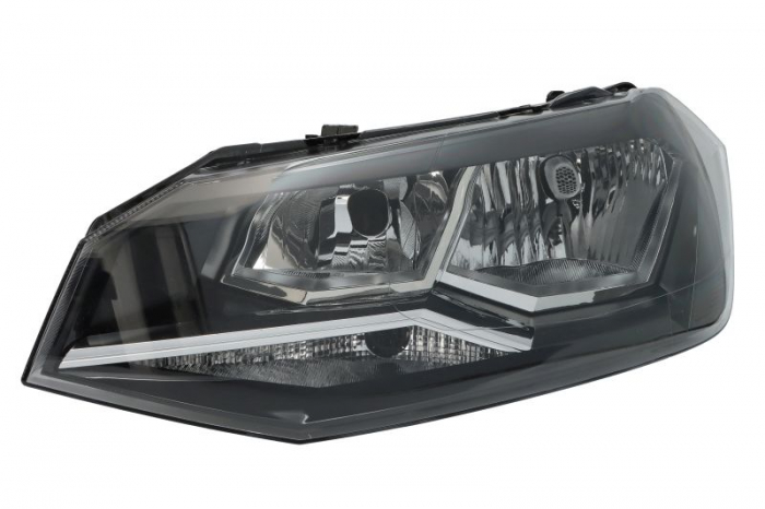 Far fata Stanga (H7 H7 WY21W, electric, cu motor) potrivit VW POLO VI