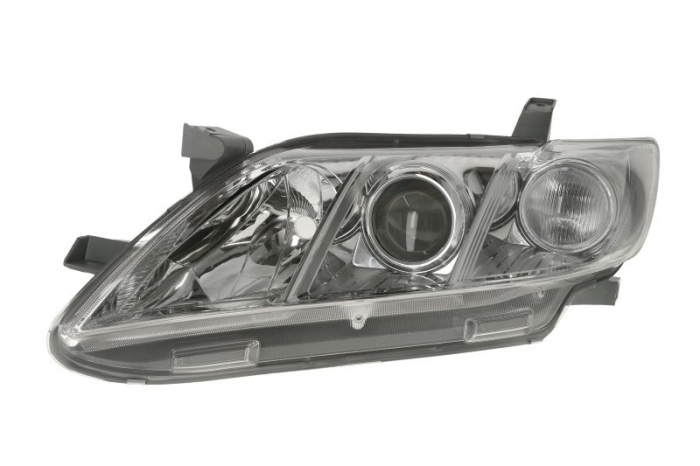 Far fata Stanga (H7 HB3 PY21W W5W, electric, fara motoras, culoare insert: cromat, culoare semnalizator: alb) potrivit TOYOTA CAMRY -12.09