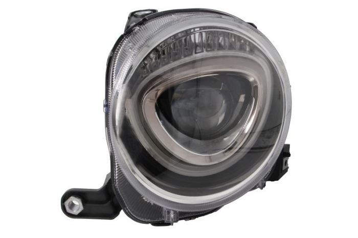 Far fata Stanga (H7 PY24W, electric, cu motor, culoare insert: cromat) potrivit ABARTH 500   595   695, 500C   595C   695C; FIAT 500, 500 C