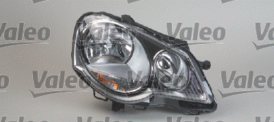 Far fata Dreapta (halogen, H1 H7, electric, cu motor, culoare insertie: cromat) potrivit VW POLO, POLO IV -11.09