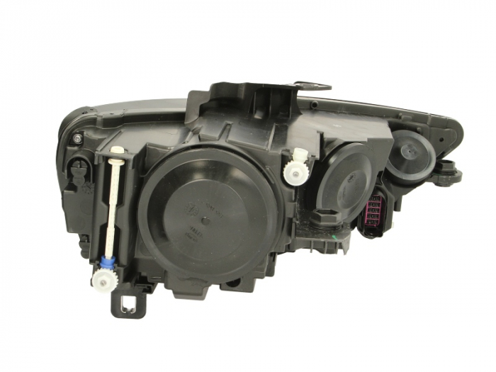 Far fata Stanga potrivit AUDI A3 pana in 2016 (halogen, H15/H7/PSY24W, electric, cu motor, bec, culoare insert: argintiu) [2]