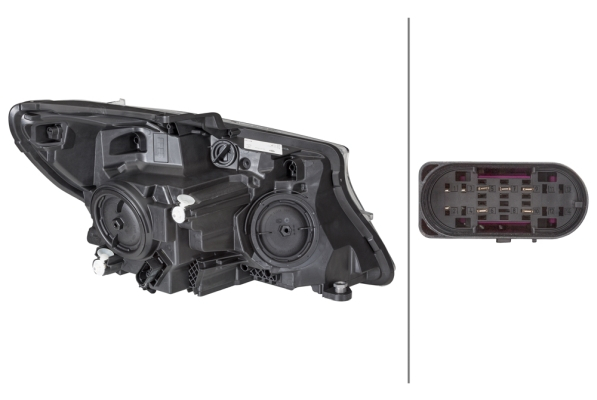 Far fata Stanga (halogen, H15/H7/PY21W, cu motor, bec, culoare insert: negru, culoare semnalizator: transparent) potrivit MERCEDES MARCO POLO CAMPER (W447), V (W447) [4]