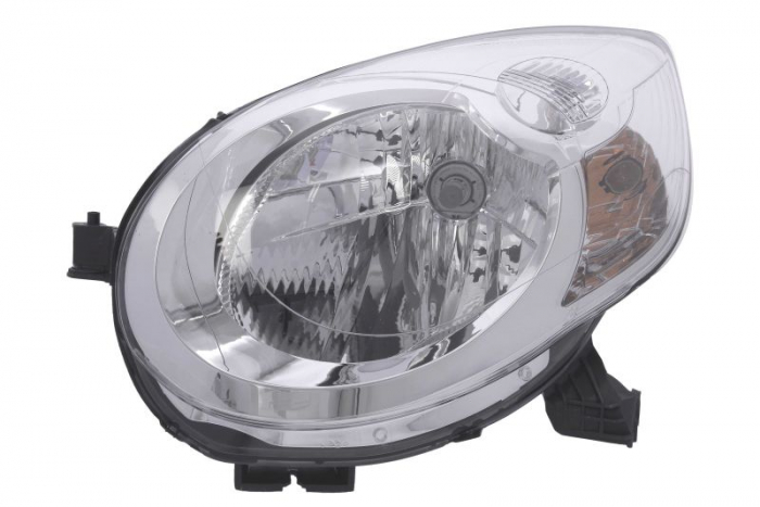 Far fata Stanga (halogen, H4, electric, cu motor, culoare insert: cromat, culoare semnalizator: transparent) potrivit CITROEN C1 -04.14