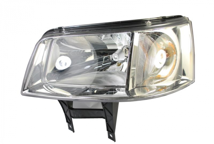 Far fata Stanga (halogen, H4 PY21W W5W, electric, cu motor, culoare insertie: cromat) potrivit VW MULTIVAN T5, TRANSPORTER T5