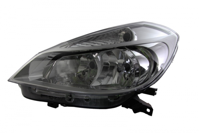 Far fata Stanga (halogen, H7, electric, fara motoras, culoare semnalizator: transparent) potrivit RENAULT CLIO III, CLIO III HATCHBACK 05.05-01.08