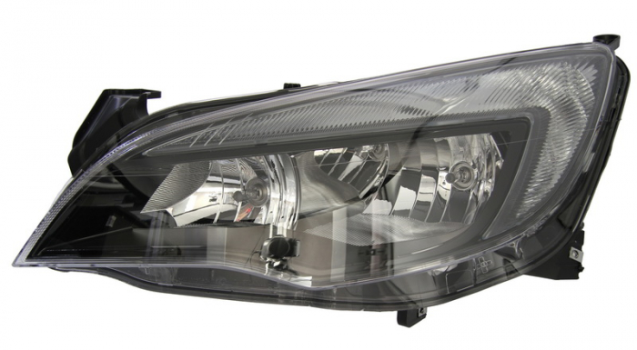 Far fata Stanga (halogen, H7 H7 W21, electric, cu motor, bec, culoare insert: negru) potrivit OPEL ASTRA J, ASTRA J GTC -06.15