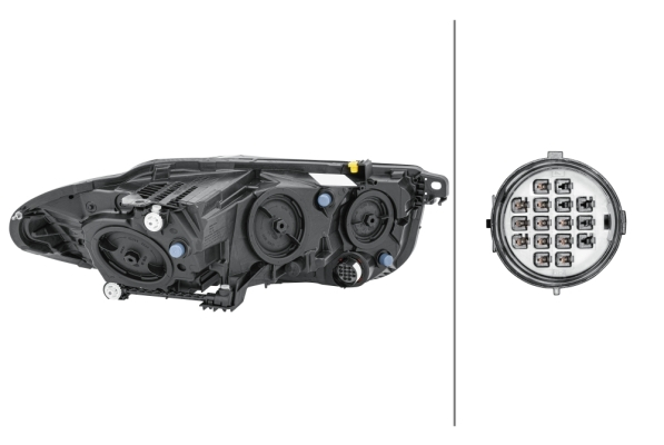 Far fata Stanga potrivit JAGUAR XE (halogen/LED, H15/H7/LED/PSY24W, electric, cu motor) [4]