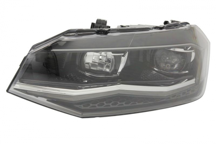 Far fata Stanga (LED, electric, cu motor) potrivit VW POLO VI