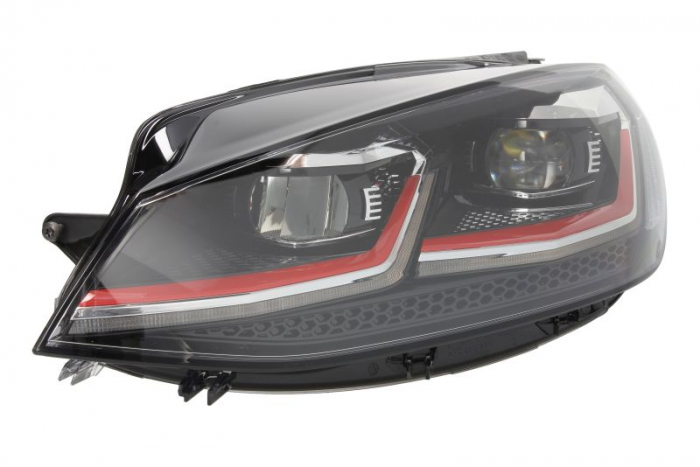 Far fata Stanga (LED, LED, cu motor, culoare insert: negru) potrivit VW GOLF VII