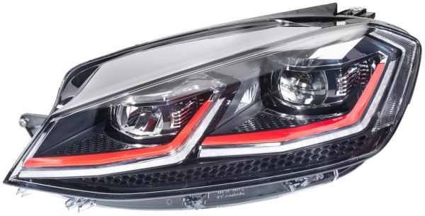 Far fata Stanga potrivit VW GOLF VII (LED, LED, cu motor, culoare insert: negru) [3]